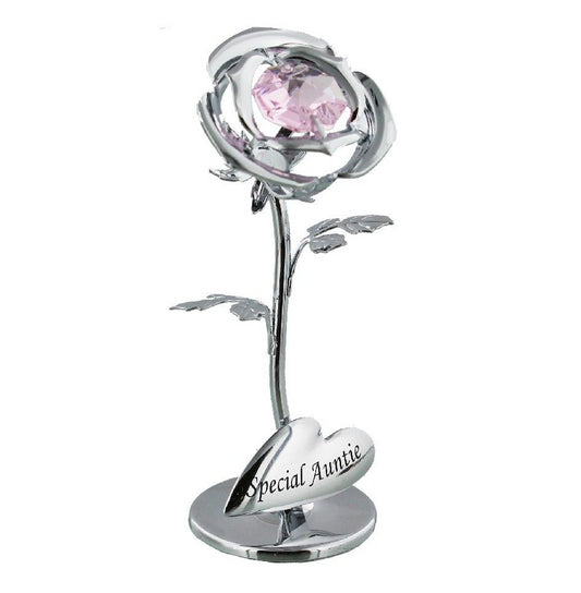 CRYSTOCRAFT SWAROVSKI CRYSTAL SPECIAL AUNTIE ROSE ORNAMENT SP436