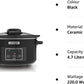 Crockpot Lift and Serve Digital Slow Cooker with Hinged Lid and Programmable Countdown Timer | 4.7 L REFURBISHED