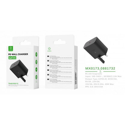 Woox UK Home Charger Type-C, USB, Lightning, Car charger with and without cable 20w