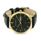 Accurist Mens Day Date Black Dial Black Leather Strap watch 7259