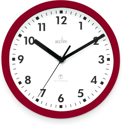 Acctim Nardo 20cm Radio Controlled Wall Clock 7466 Available Multiple Colour