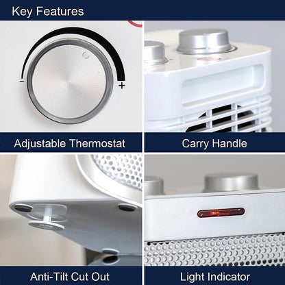 Spear & Jackson Ceramic Portable Heater 1500 Watt