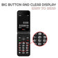 TTfone TT760 Flip 4G Big Button Mobile Phone for the Elderly with Emergency Assistance Button Black/Red