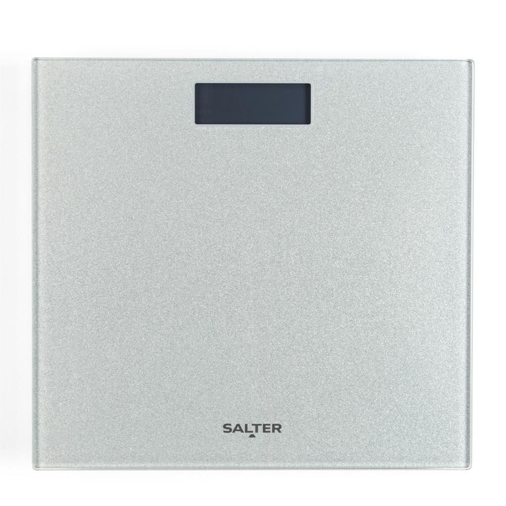 Salter Silver Glitter Electric Bathroom Scale