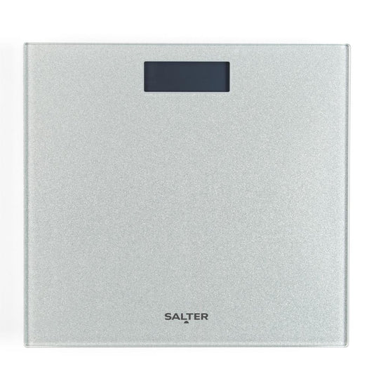 Salter Silver Glitter Electric Bathroom Scale