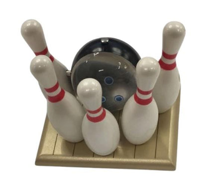 Miniature Clock Rotating Bowling Ball IMP426 - CLEARANCE NEEDS RE-BATTERY