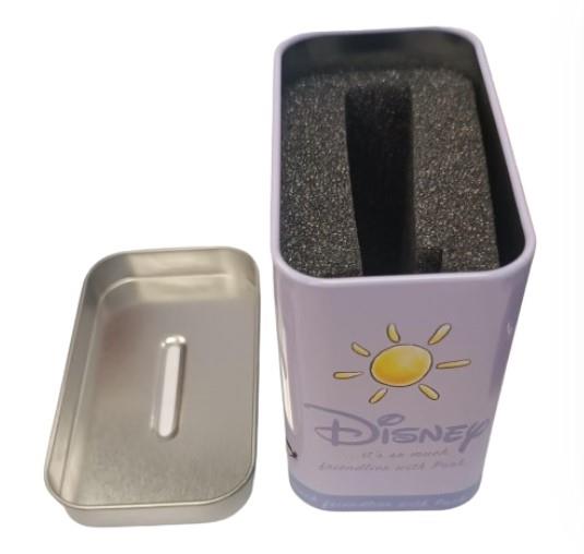 Disney Purple Metal Watch Box with padded