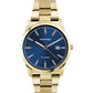 Sekonda Mens Fashion Dated Blue Dial Gold PVD Stainless Steel Bracelet Watch