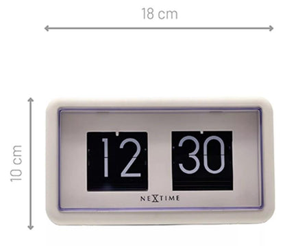 Widdop Nextime "Flip Clock" Table/Wall Clock Black & White