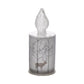 Silver Forest Scene Small LED Glass Candle Light