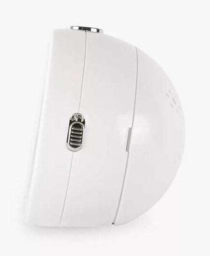 Acctim Elana White Non-Ticking Sweep Analogue Alarm Clock 15762