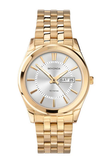 Sekonda Mens Day Date Bracelet Watch 3450