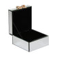 Sophia Mirror Glass Jewellery Box with Gold Bow