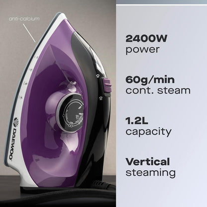 Daewoo 2400W 1.2L Steam Iron