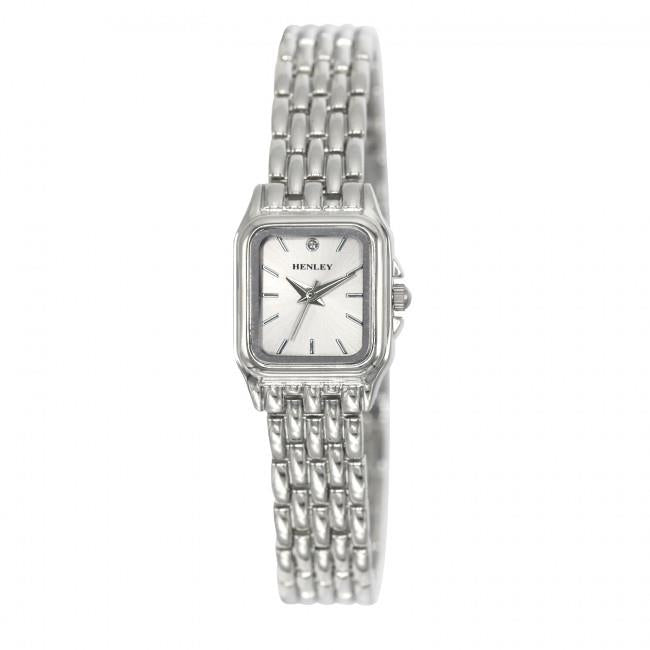 Henley Ladies Rectangular Petite Case sunray dial Bracelet Watch H07240 Available Multiple Colour