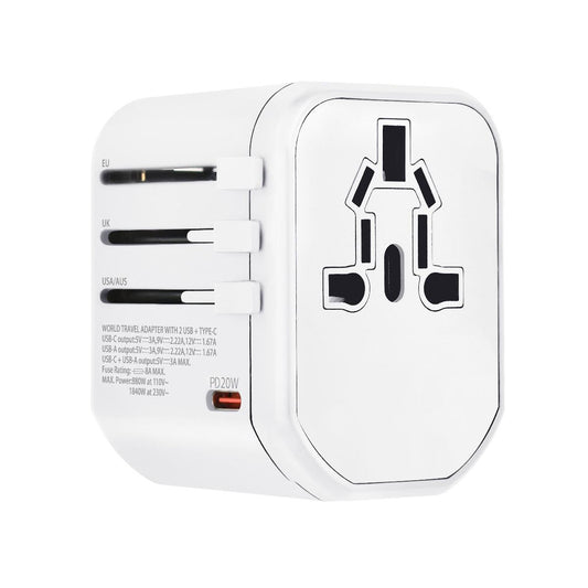 Multiple Ports and Pins Universal Travel Adapter WYEFLUX