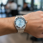 Lorus Men Sports Blue Dial Date Analogue Stainless Steel Bracelet Watch