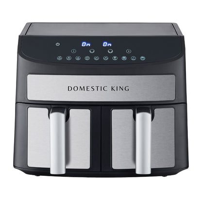 Domestic King Sync Technology 7L Digital Dual Basket 2400W Air Fryer With Recipe Book- DK18094