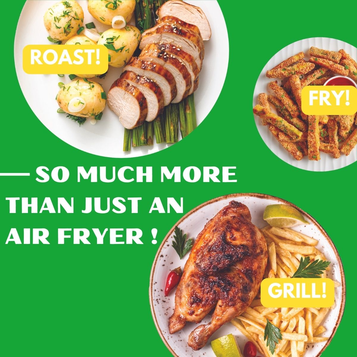 Domestic King Sync Technology 7L Digital Dual Basket 2400W Air Fryer With Recipe Book- DK18094