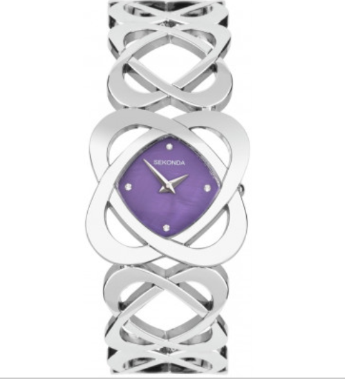 Sekonda Ladies Purple Dial Bracelet Watch 40467