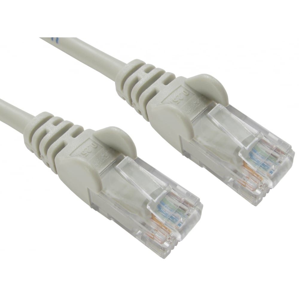 2M Cat5E Patch Lead moulded Network Cable Grey TRT-602