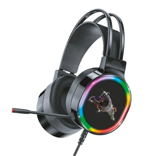 PANTHER FORCE GAMING HEADPHONES WITH MICROPHONE AND USB CONNECTOR - PF143