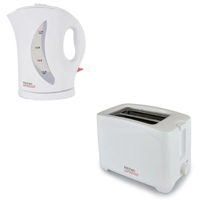 Kettle Toaster Combo Kitchen Perfected White