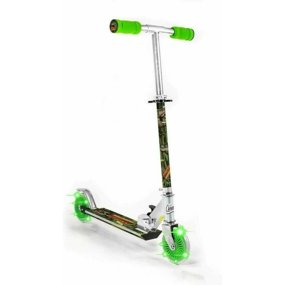 Dinosaur Push Scooter with 2 Light up Wheel for Children Boy Girl SV14697