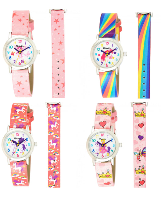 Ravel Childrens Girl's Character Watch R1810 Available Multiple Colour