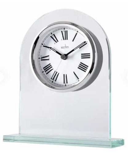 Acctim Adelaide Quartz Glass Luminous Hands Floating Effect Energy Efficient Mantel Clock