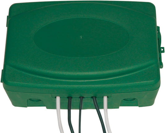Eagle Outdoor IP54 Rated Splash Proof Water Resistant Electrical Connection Box Green