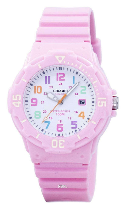 Casio Ladies Sports Dated Quartz Analogue Resin Rubber Strap Watch - LRW-200H Available Multiple Colour