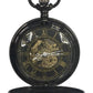 Mens & Ladies Mechanical Hand Winding Half Hunter Steampunk Gun Pocket Watch