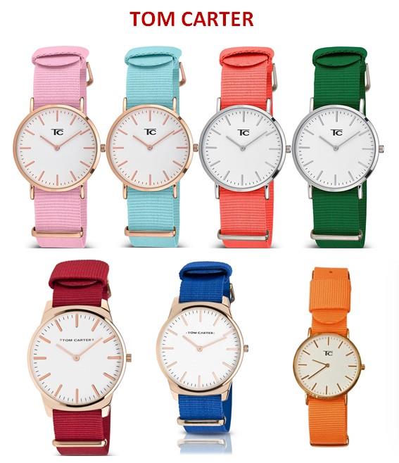 Tom Carter Basic Mens Ladies Coral 45mm Nylon Strap Watch Available Multiple Colour - CLEARANCE NEEDS RE-BATTERY