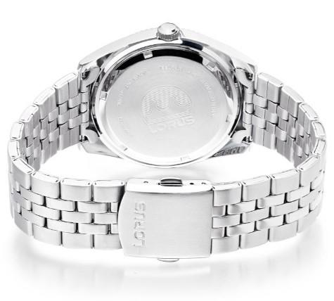 Lorus Mens Sports Date 42mm Light Blue Sunray Dial With Stainless Steel Bracelet Watch