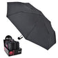 Drizzles Deluxe Super Mini Black Plain Umbrella (BOX OF 12) UU0311