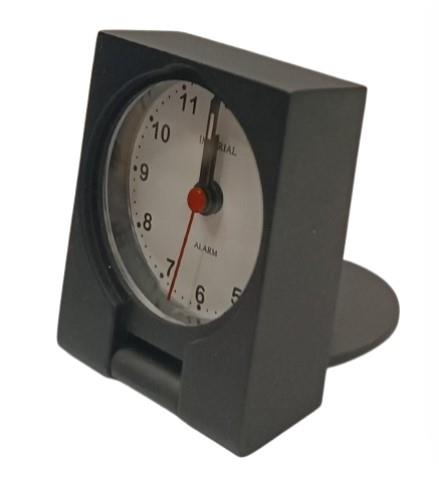 Imperial Mini Travel Alarm Clock into Black Leather Box IMP602B