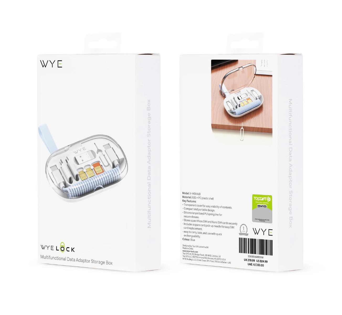 WYE Multifunctional Data Adaptor Storage Box