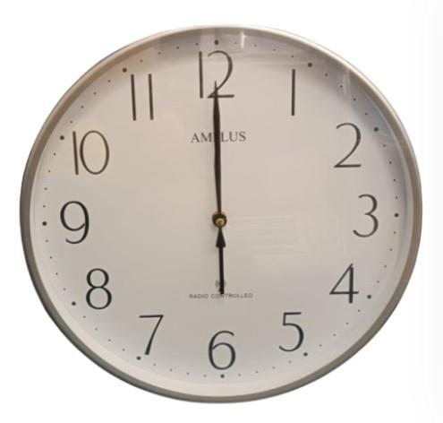 Amplus 35cm Radio controlled Wall clock AM346 Available Multiple Colour