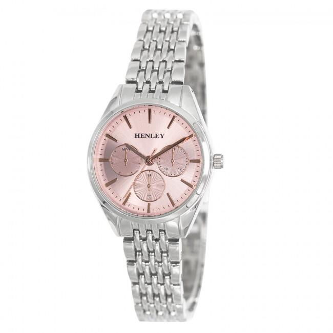 Henley Ladies Dress Sports Dial & Silver Bracelet Watch H07321 Available Multiple Colour