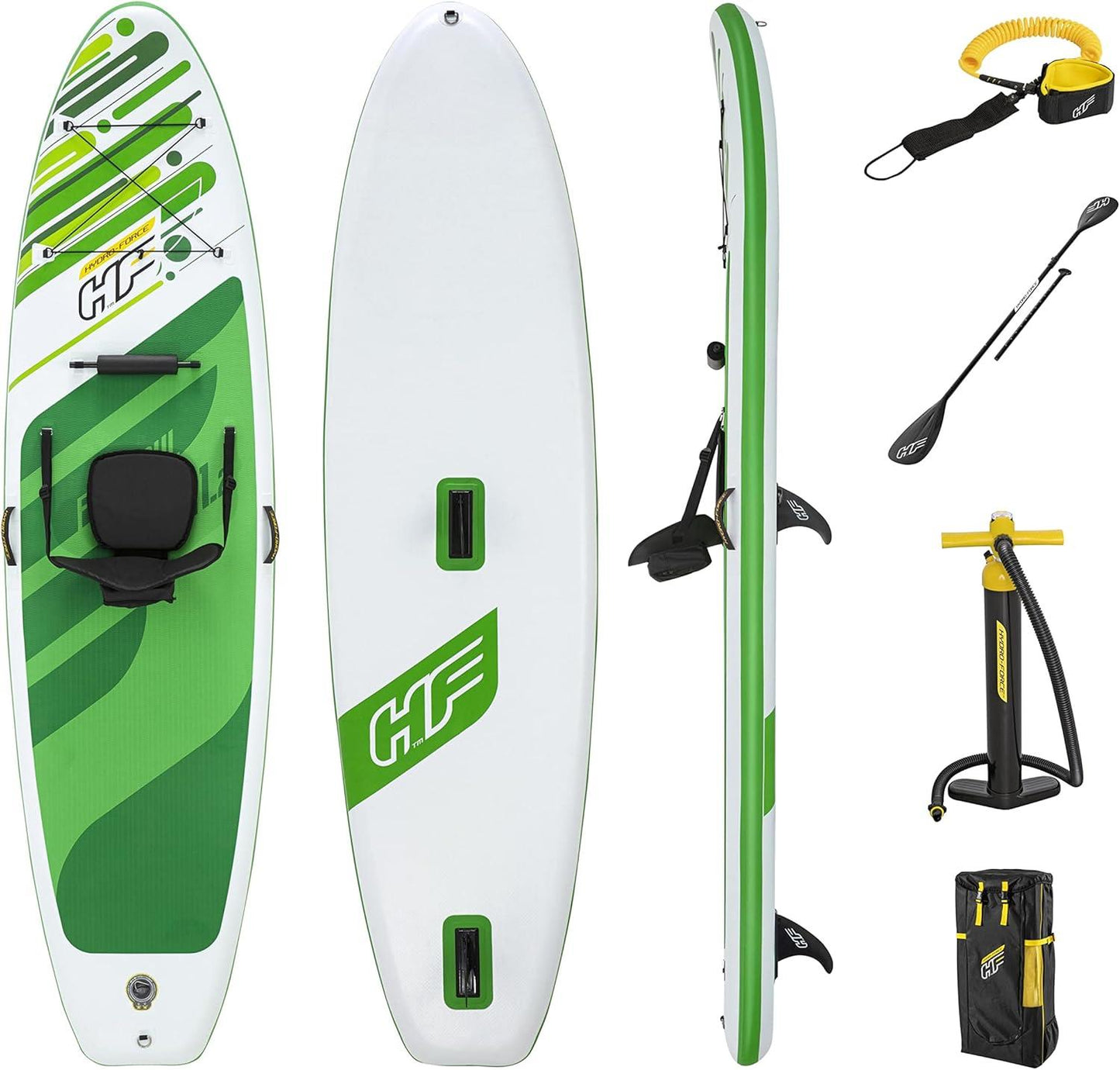 Bestway Hydro-Force SUP Inflatable Paddle Board, Kayak Conversion Kit