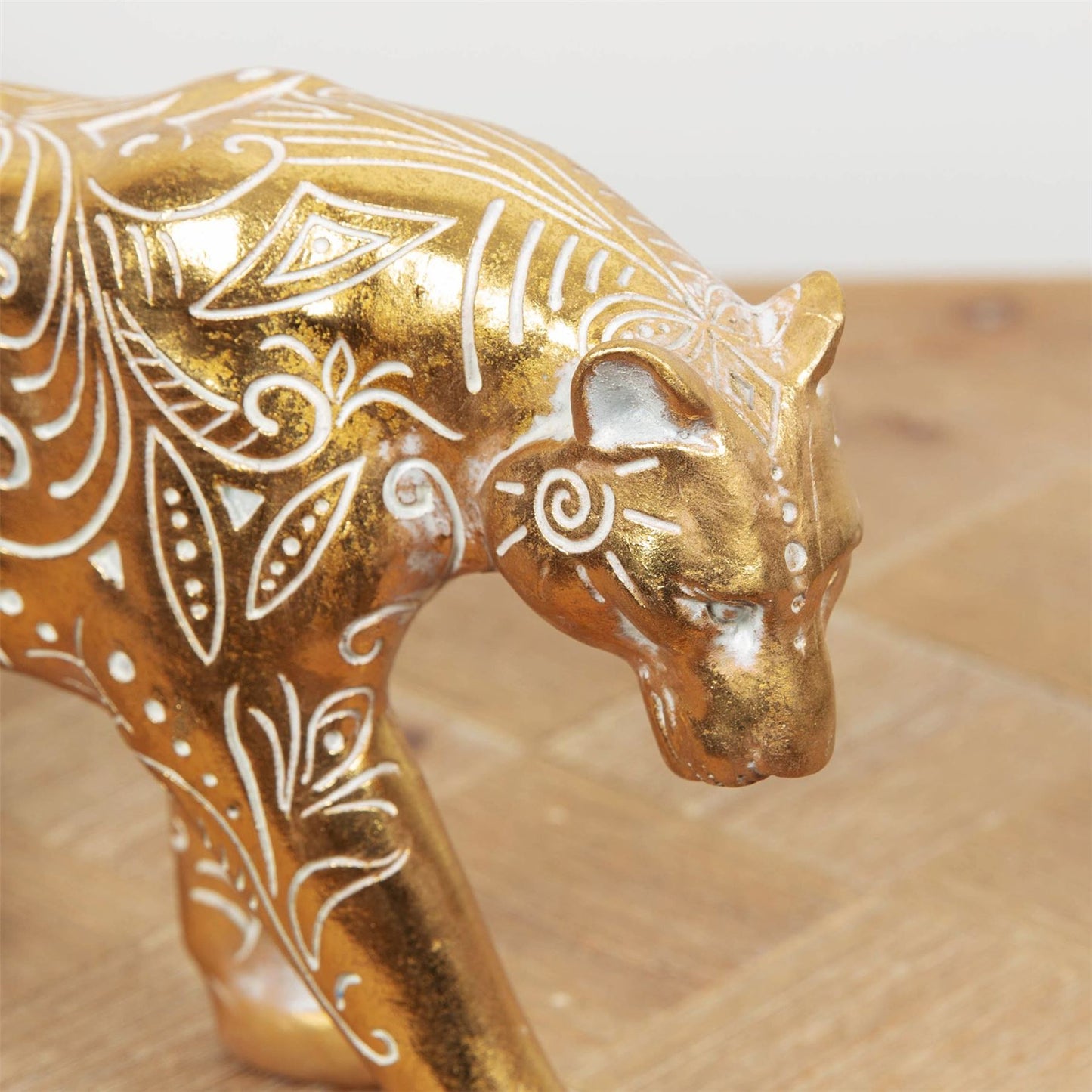 Gold Finish Cat Figurine 7.5cm