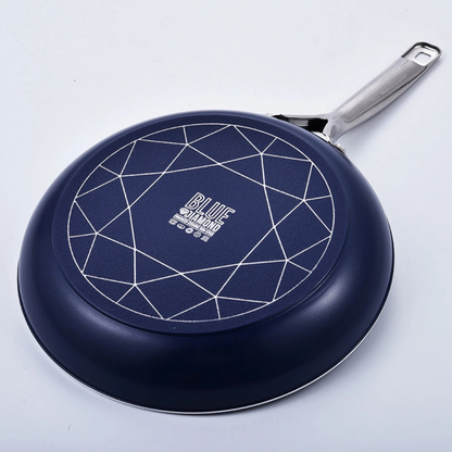 Blue Diamond 7-Pcs Cookware Set - Casserole, Frying & Wok Lids & Mats