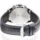 Lorus Mens Fashion Sports Chronograph Date Grey/Blue sunray Dial Black Leather strap Watch RT341KX9