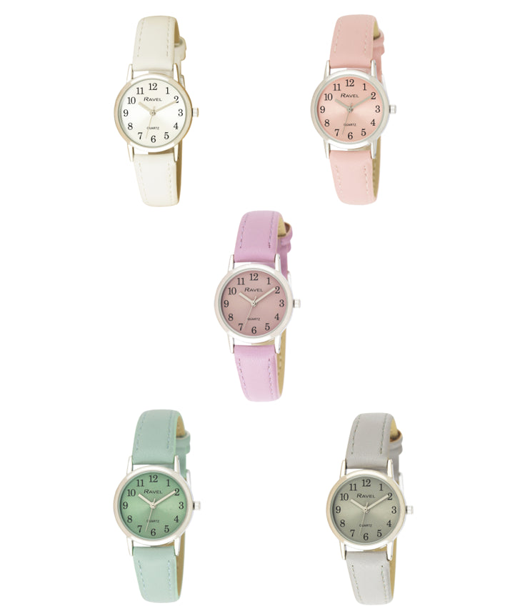 Ravel Women's Classic Easy Read Strap Watch R0138 Available Multiple Colour