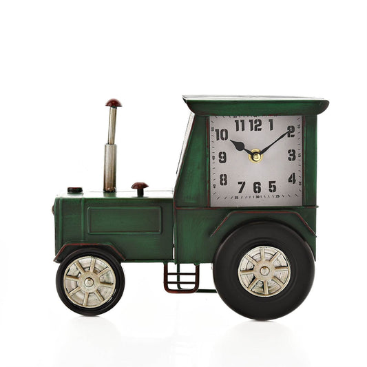 Hometime Mantel Clock - Dark Green Tractor