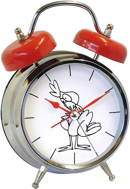 GTP Unisex Childrens Sounding Voice Double Bell Quartz Alarm Clock Available Multiple Design