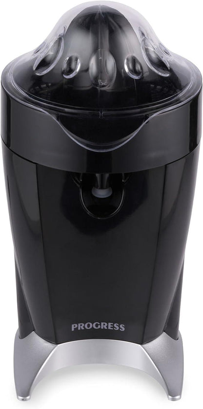 Progress Cone To Cup Citrus Juicer - Includes Small & Large Interchangeable Juicing Cones, Straight To Glass Serving, Multidirectional Rotation For More Juice, Built-In Anti-Drip Spout, 60W