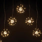 360 LED V Shape Starburst Curtain light -Warm White