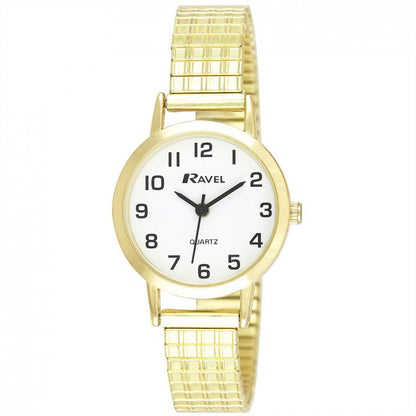 Ravel Ladies Classic Easy Read Expander Bracelet Watch R0201L Available Multiple Colour